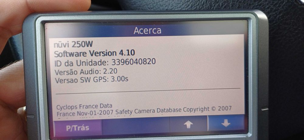 GPS Garmin Nuvi de 2007