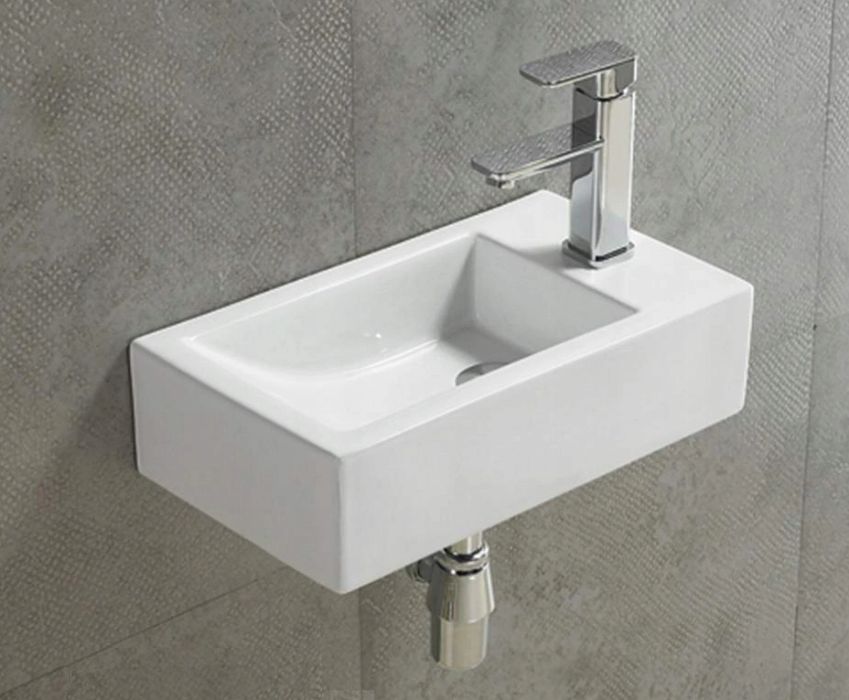 UMYWALKA NABLATOWA lub ŚCIENNA 40x20 cm ceramiczna prawa / lewa