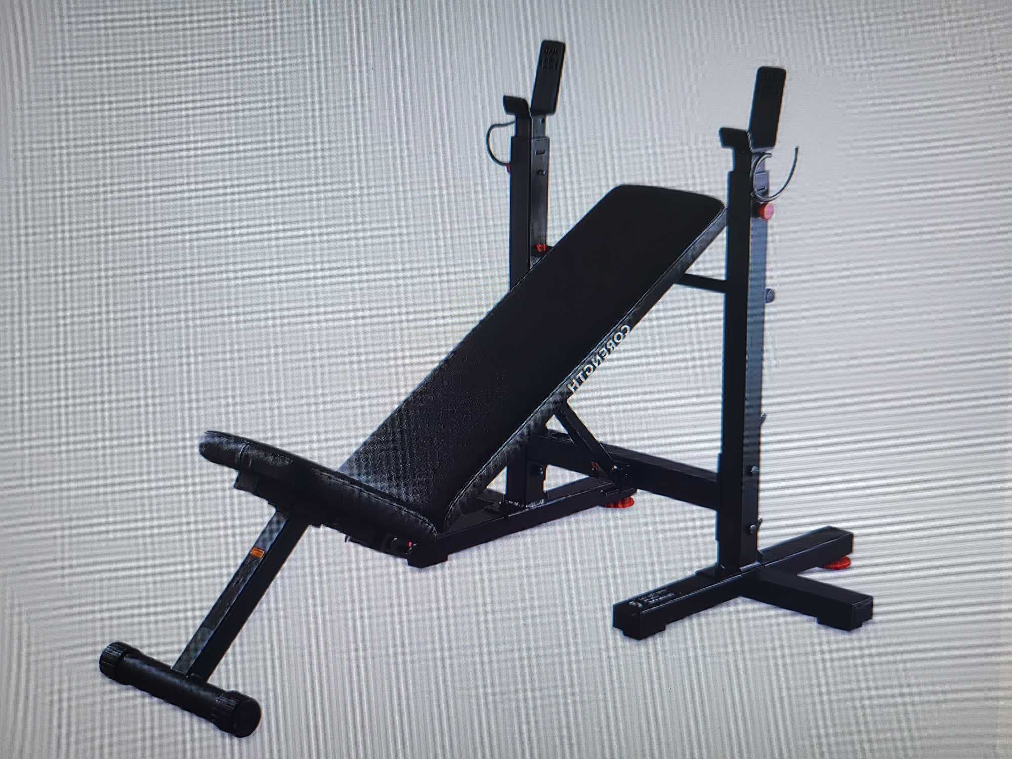 Ławka do sztangi ćwiczeń siłowych składana decathlon bench press fold