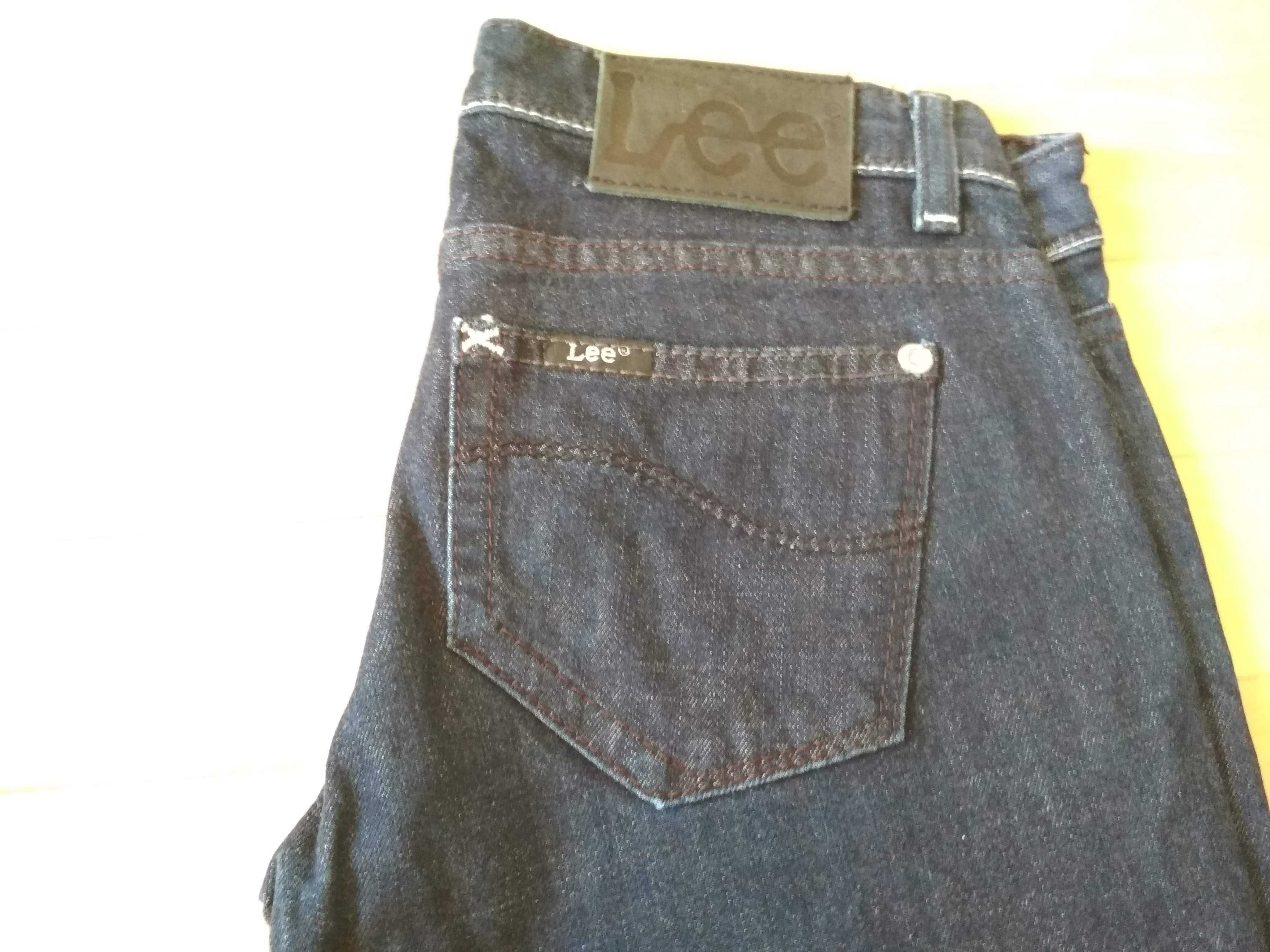 oryginalne spodnie jeansowe Lee damskie rozszerzane