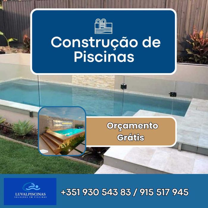 Construímos a sua Piscina dos Sonhos — Orçamento Grátis!