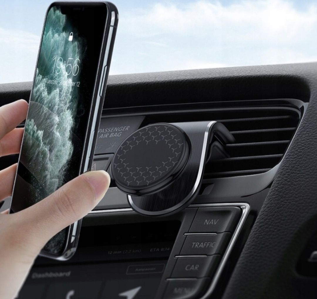 Uchwyt magnetyczny na telefon do samochodu na kratkę nawiew mocny