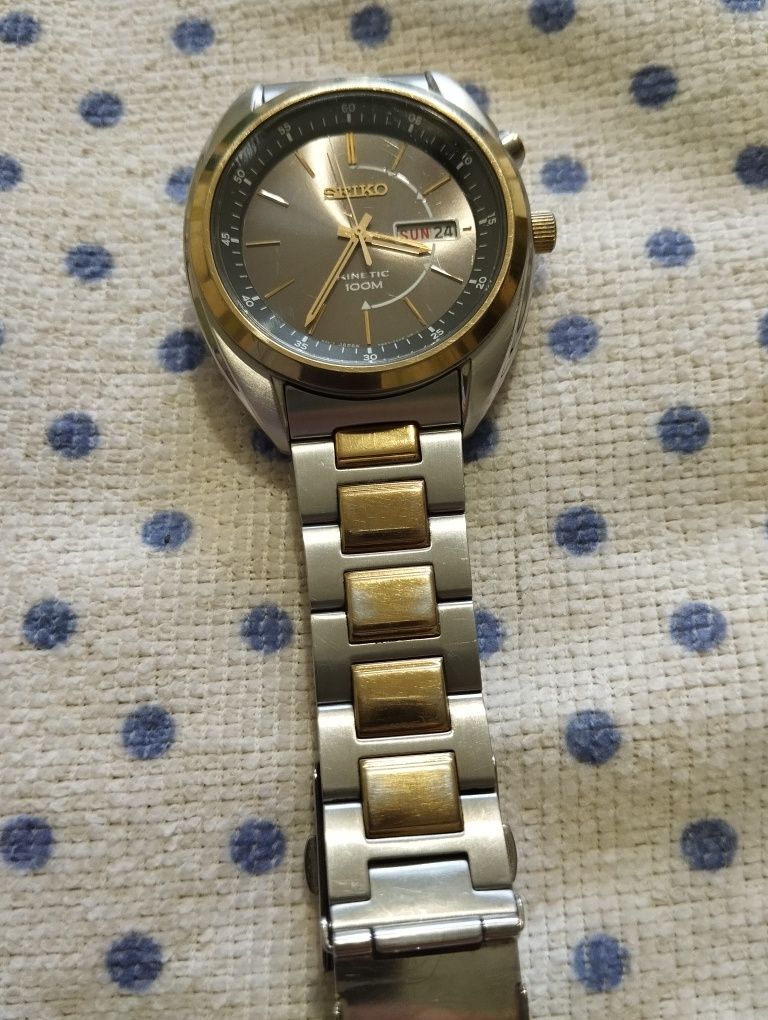 Часы бренд SEIKO KINETIC 100M Япония оригинал!