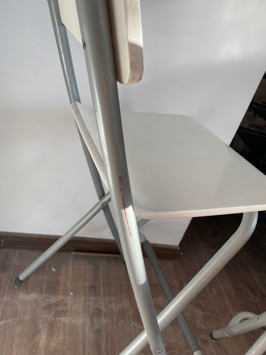 Krzesło ikea franklin, hoker, bialy