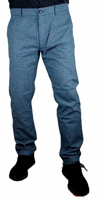 Spodnie Hugo Boss męskie Chino Slim szaroniebieskie nowe oryg. W40/L32