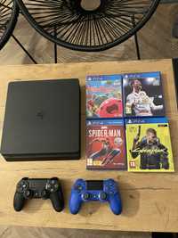 Konsola Ps4 Slim 500gb 2 Pady 4 Gry