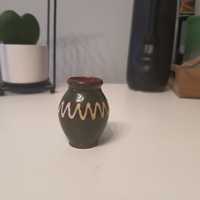 Wazonik miniaturka  wazon flakon hand made dekoracja retro PRL NOWE