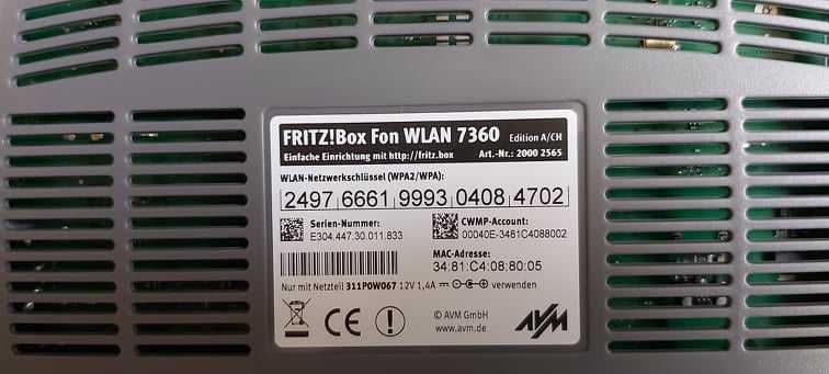 AWM Fritz Box 7360