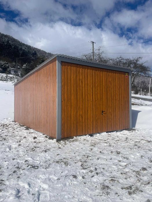 Garaż blaszany 3x5 ZŁOTY DĄB