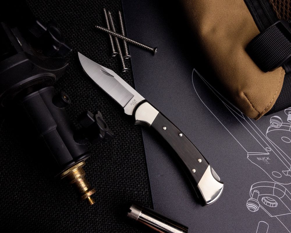 Buck 112 Drop point/Clip point (кожаный чехол в комплекте)