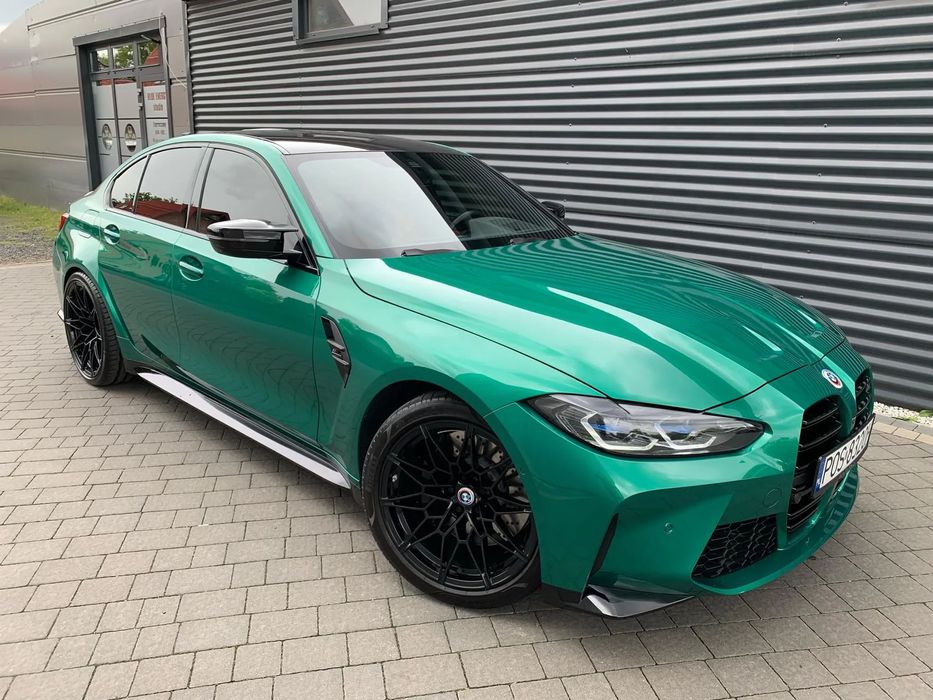 BMW M3 M3 Competition 510KM _ Tylko 15.900km ! _ Harman, Carbon, FULL _ Green