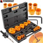 POWERMAT Otwornice Bimetal Do Metalu I Drewna 17 Szt Frezy