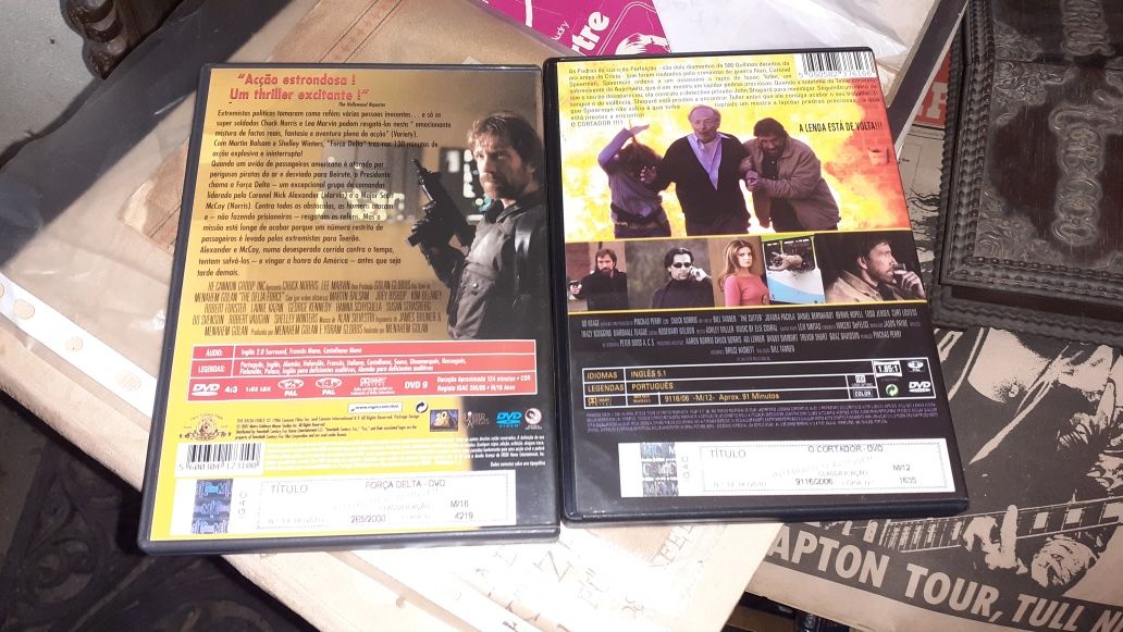 Lote Chuck Norris Força Delta - O cortador Dvds