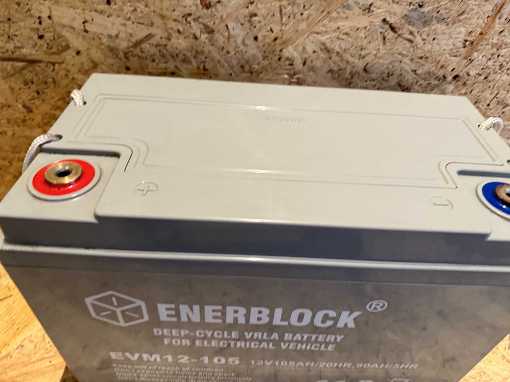 Akumulator Enerblock EVM12-105 ,105Ah stan bardzo dobry 97ah testowany