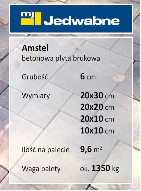 Kostka Brukowa AMSTEL 6 cm PROMOCJA