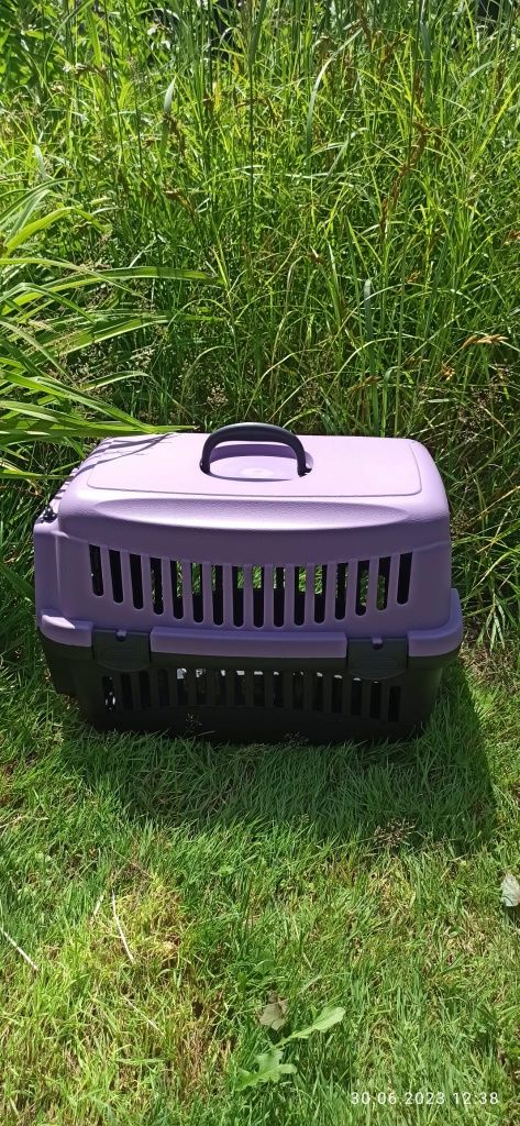 Nowy liliowy transporter dla kota psa królika świnki morskiej do 15 kg