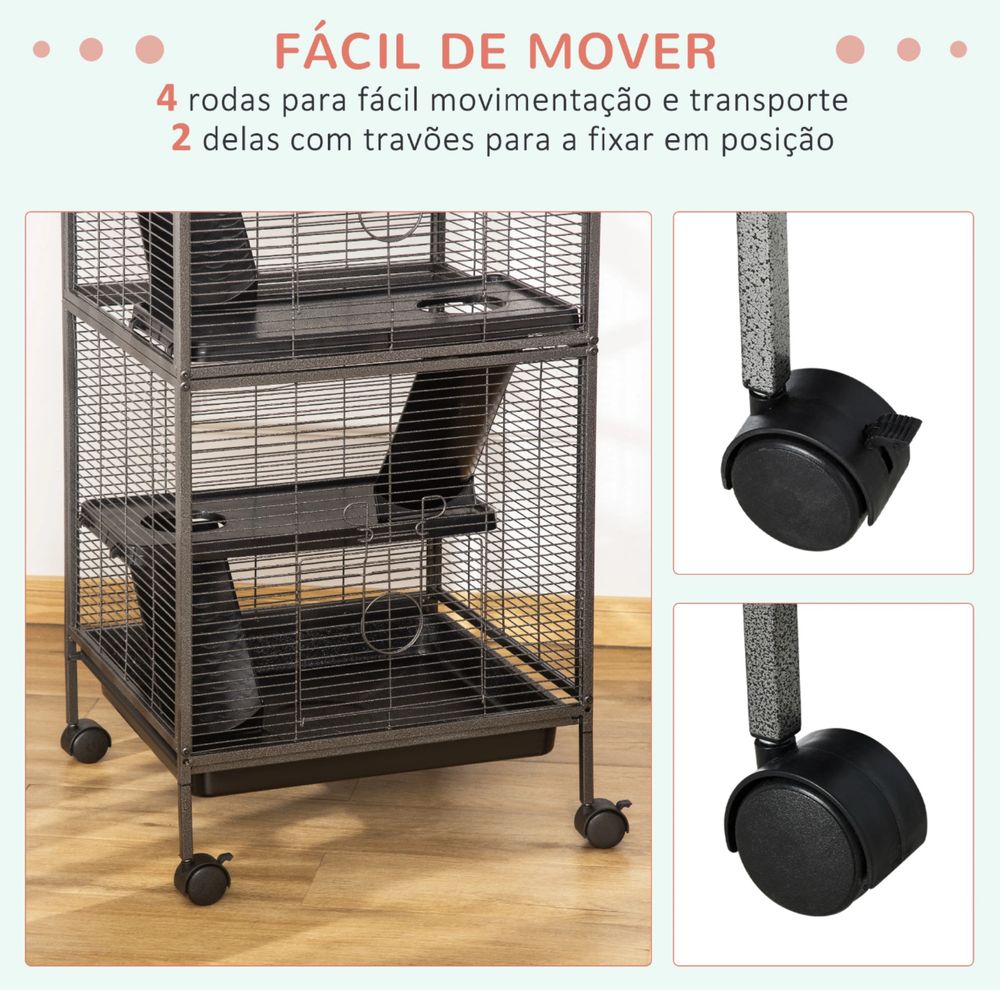 Gaiola para Chinchilas - PORTES GRÁTIS