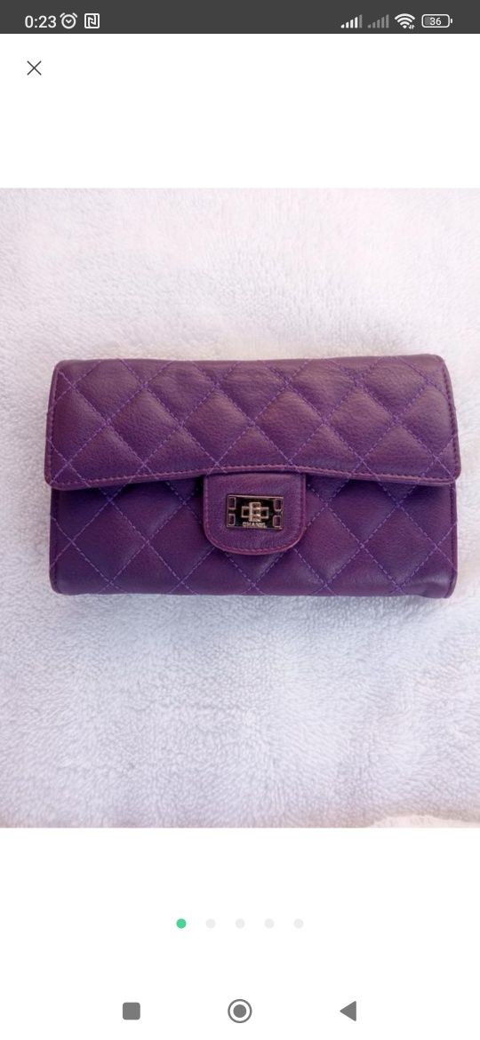 Жіноча сумка Chanel Mini violet, женская сумка, брендова сумка Шанель