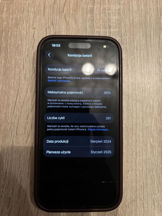 Iphone 15 Pro 95% bateria