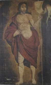 Tela-Cristo Ressuscitado - Séc. XVII-XVIII - António Pinheiro do Lago