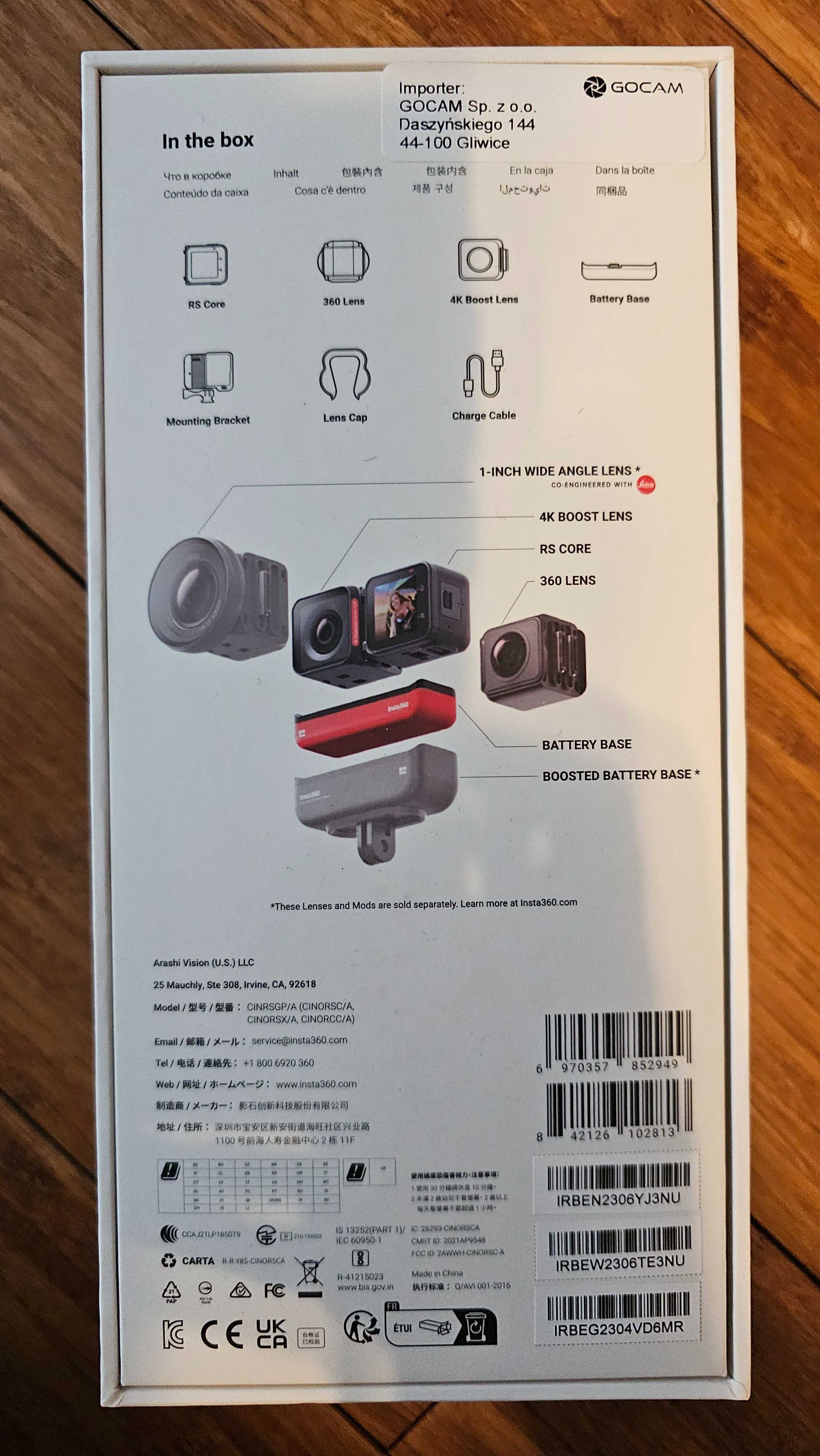 Kamera Insta360 One RS Twin Edition