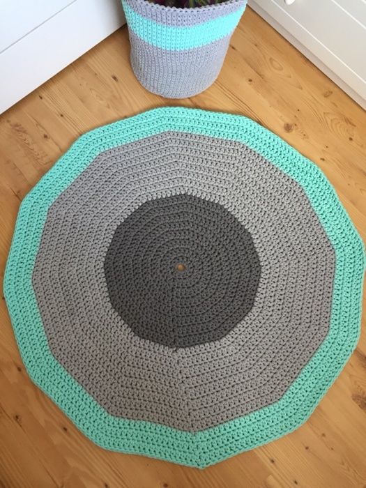 Dywan ze sznurka bawełnianego handmade