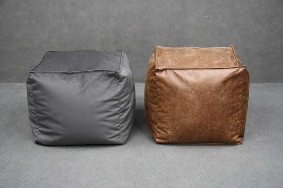 Nowa pufa sakwa taboret miękka kwadratowa - różne kolory - BGM24.pl
