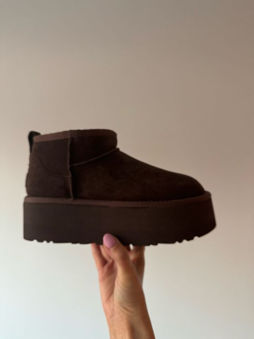 Ugg emu ultra mini platform chocolate brown brazowe czekoladowe 38 39