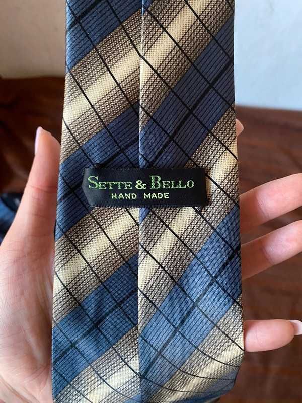 Krawat męski vintage Sette & Bello