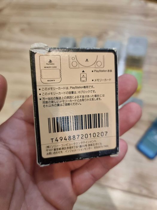 Oryginalna karta pamięci Playstation PSX PS1 SCPH-1020 + pudełko JAPAN