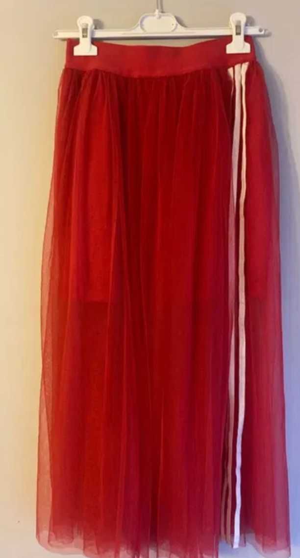 Spódnica Adidas tiulowa malinowa czerwona rozmiar 34 36