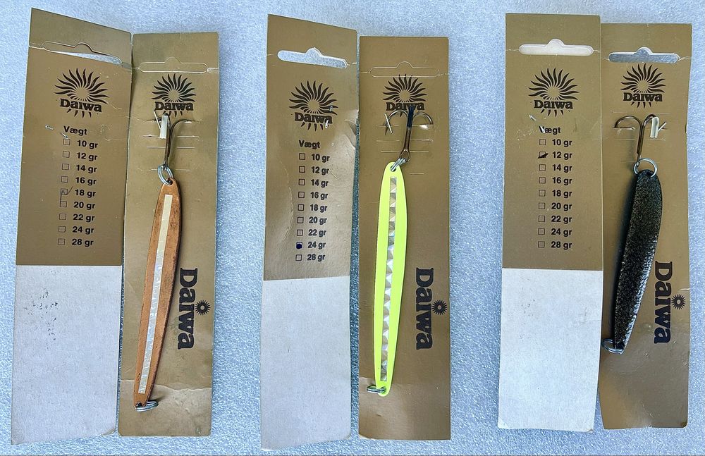 Gratka dla spinningistów zestaraw unikatowych wahadłówek DAIWA lata 80