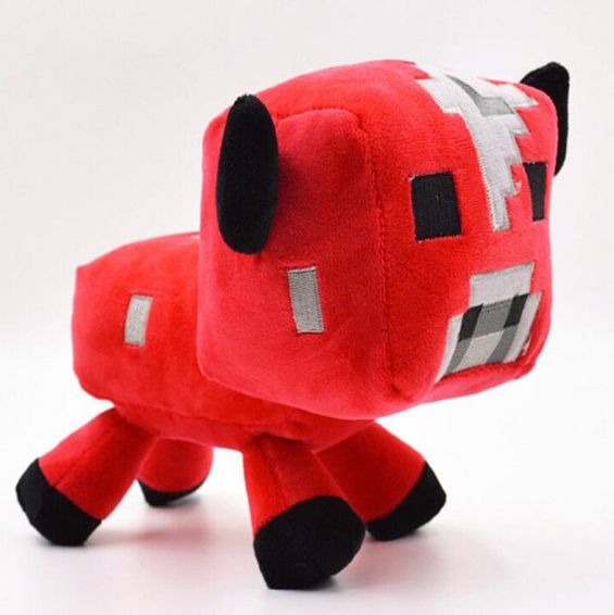 Мягкая игрушка "Красная корова" 14см. игра Майнкрафт коровка Minecraft