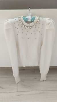 Sweter bufki kamienie cyrkonie Elsa.m