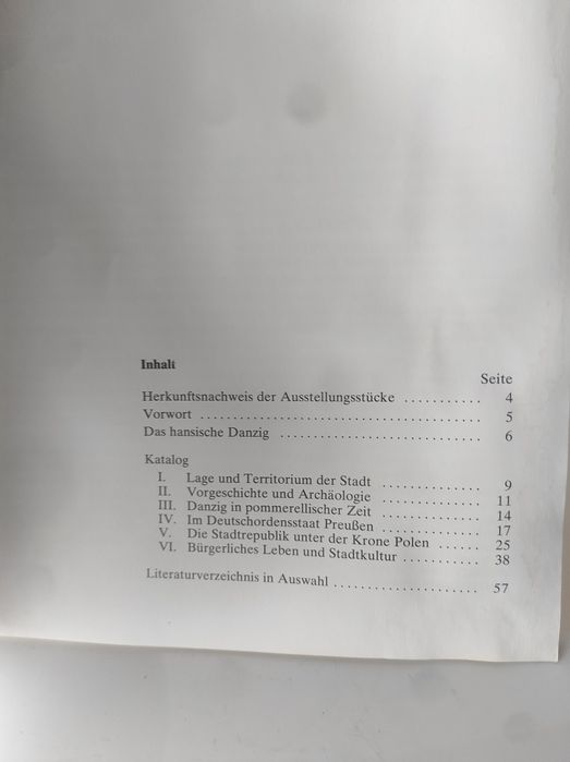 DANZIG  Stary Gdańsk wystawa tajnego archiwum państwowego ksiazka