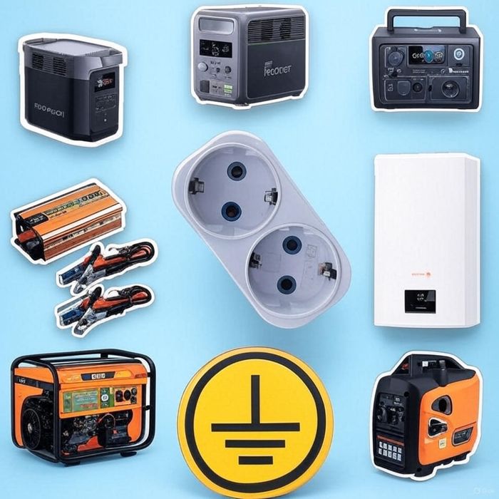 EcoFlow, Bluetti адптер Заземление газового котла Ноль от генератора