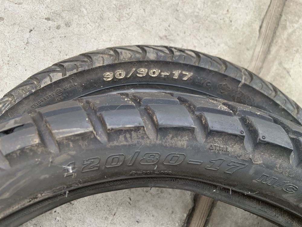 Продам резину заднє 120/80/17 перід 90/90/17і стартер до ліфан кп 200