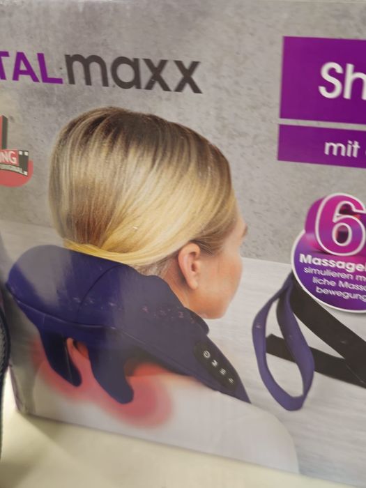 Nowy masażer karku i ramion Vitalmaxx Shiatsu z funkcją podgrzewania.