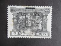 Selos Portugal 1911- Sobrecarga República em Porteado 5 reis Af. 192