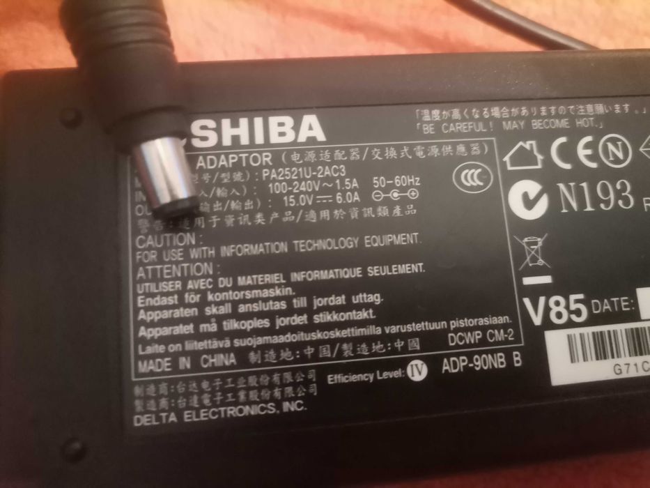 Carregador Toshiba Original 6amp.
