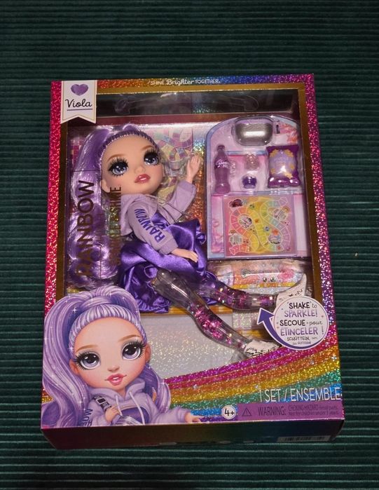 Lalka Rainbow High Sparkle&Shine Viola nowa fioletowa