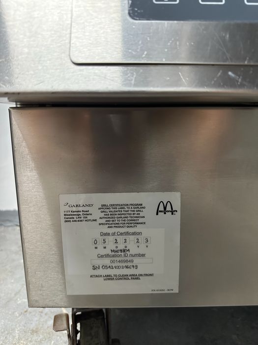 McDonalds Автоматичний контактний гриль Garland промисловий електро