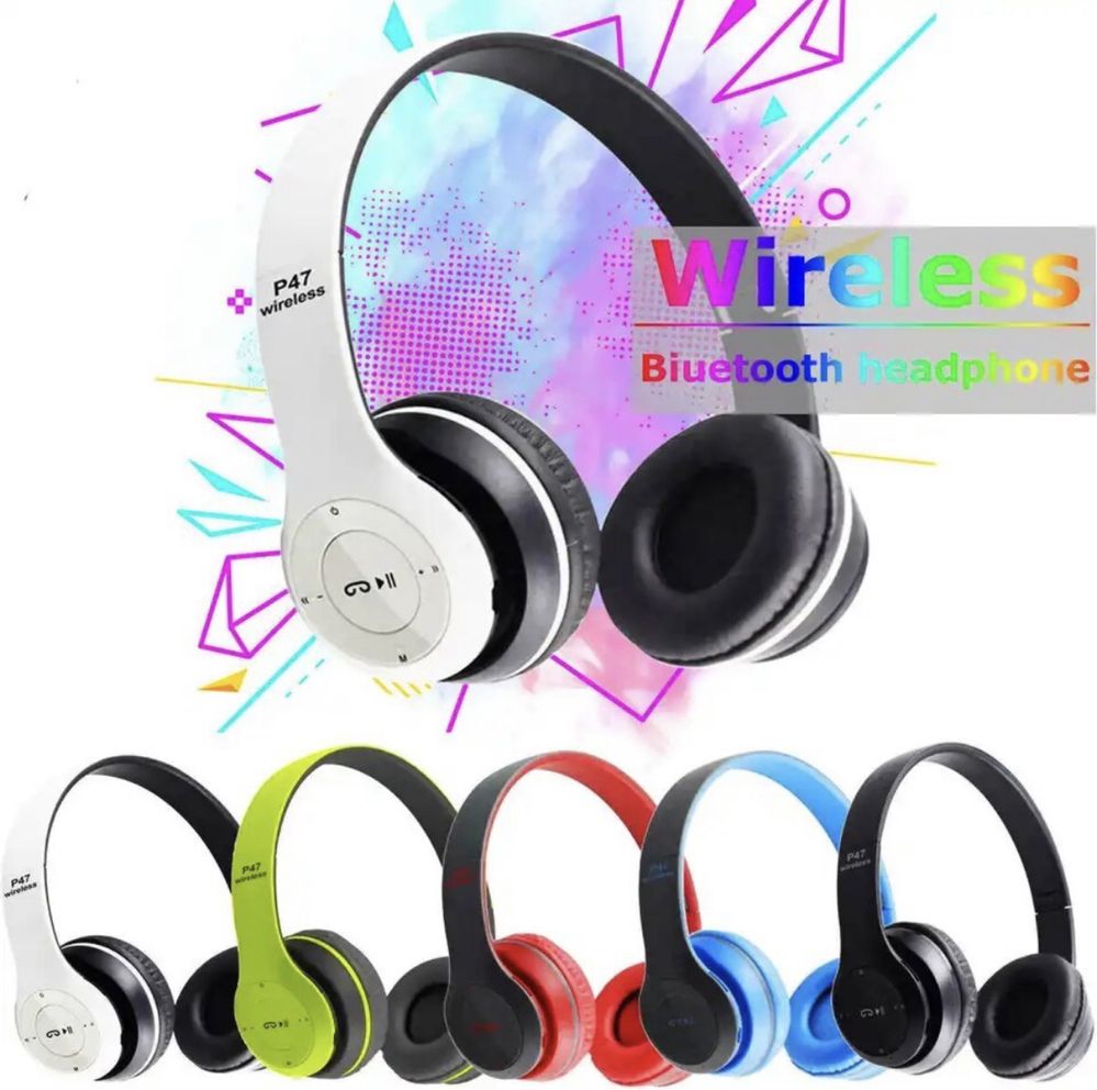 Бездротові навушники Bluetooth, MP3 плеєр, FM приймач і AUX
