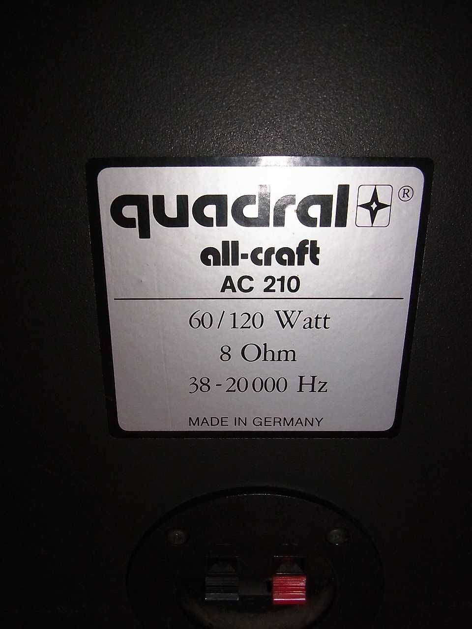 Kolumny Quadral AC 210 super dźwięk oryginał