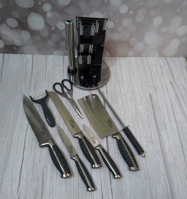 Універсальний набір ножів Zepline з підставкою 8 предметів