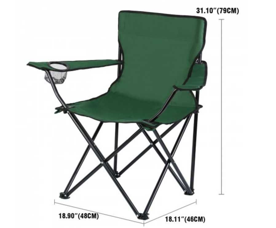 Стул раскладной со спинкой Camping quad chair HX 001
