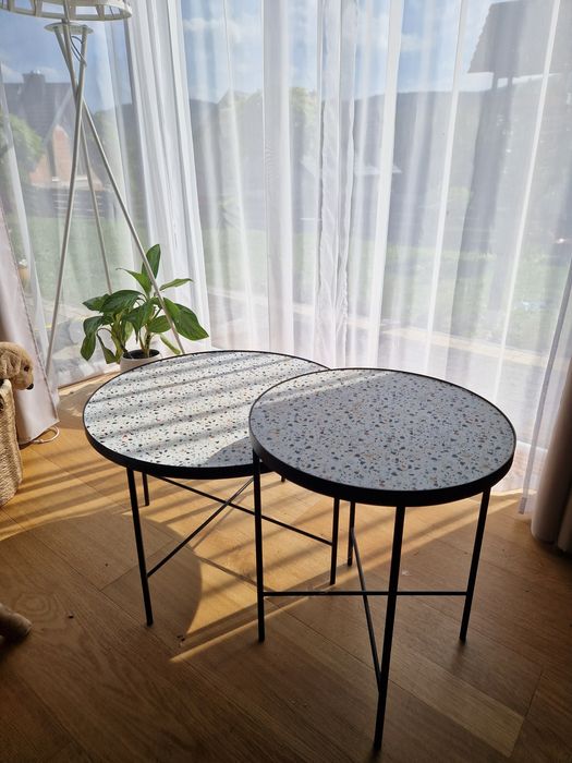 Stoliki okrągłe okazja  fi 60 czarne loft