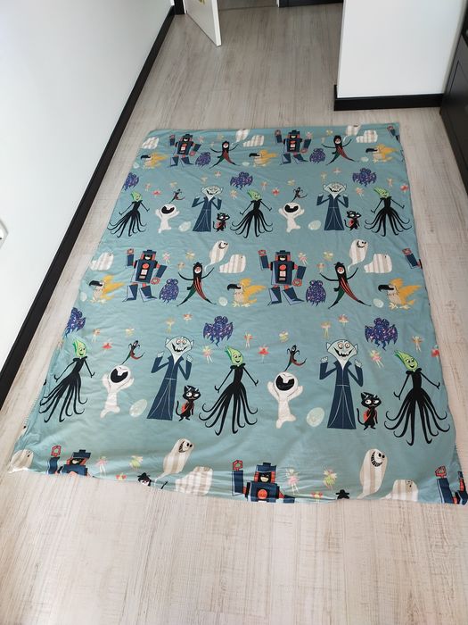 Capa edredão + capa almofada IKEA Lattjo Monstros 150*200