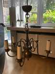 Lampa z mosiądzu wisząca