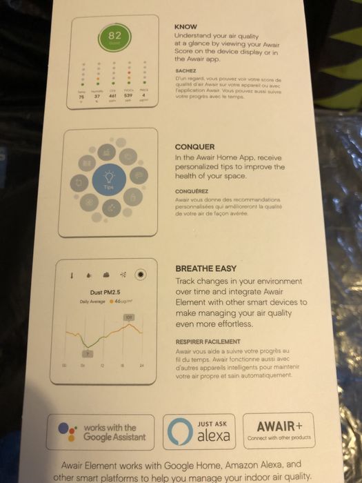 Awair Element indoor - medidor de qualidade do ar
